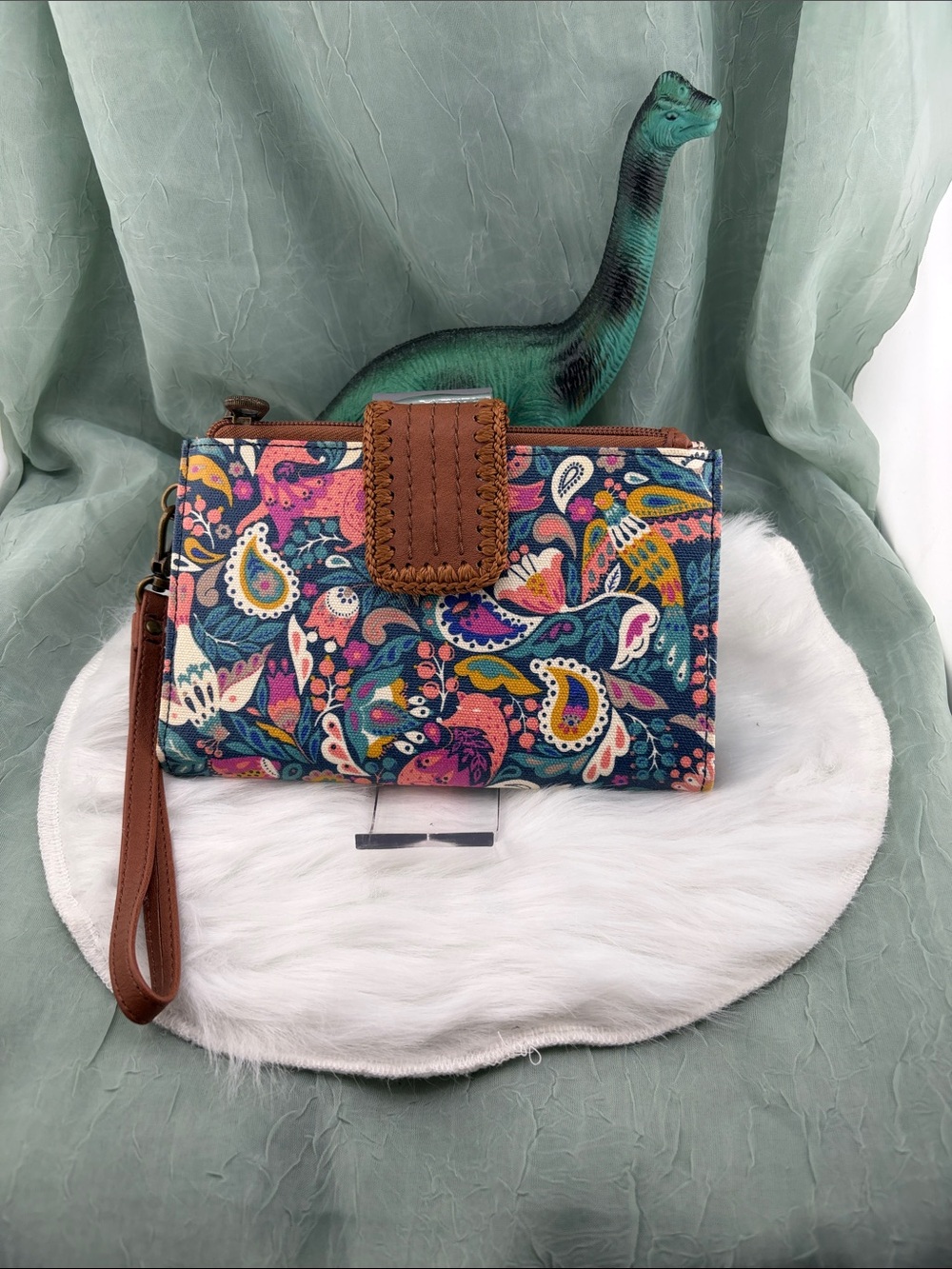 Sakroots Olympic Wristlet Phone Wallet in Sienna Spirit Desert Pattern